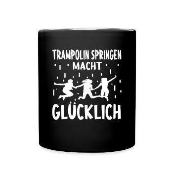 Trampolin springen Outdoor Indoor - Tasse einfarbig - Schwarz - Vorne