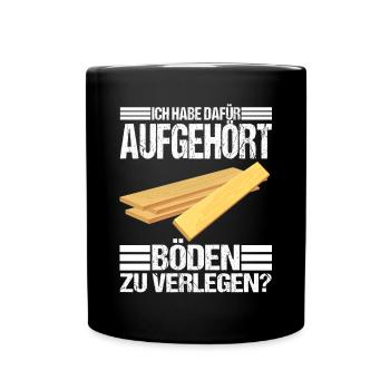 Bodenleger Zubehör - Tasse einfarbig - Schwarz - Vorne