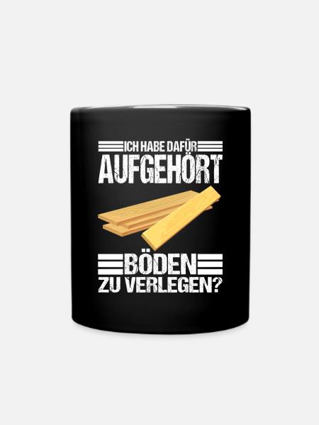 Bodenleger Zubehör - Tasse einfarbig - Schwarz