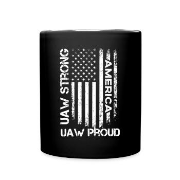 UAW fort UAW Proud Union Pride UAW Laborer - Mug uni - noir - Devant