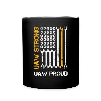 UAW fort UAW Proud Union Pride UAW Laborer - Mug uni - noir - Devant