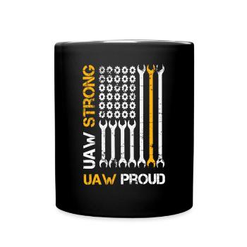 UAW fort UAW Proud Union Pride UAW Laborer - Mug uni - noir - Devant