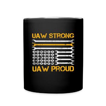 UAW fort UAW Proud Union Pride UAW Laborer - Mug uni - noir - Devant
