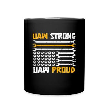 UAW fort UAW Proud Union Pride UAW Laborer - Mug uni - noir - Devant
