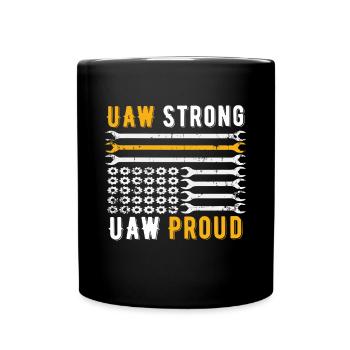 UAW fort UAW Proud Union Pride UAW Laborer - Mug uni - noir - Devant