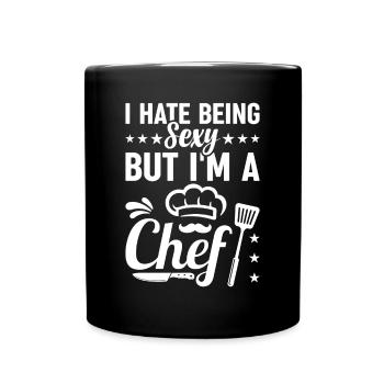 Je déteste être sexy mais je suis un chef cuisinier chef sexy - Mug uni - noir - Devant