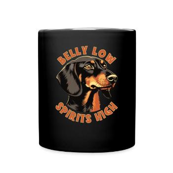 Dog Saying Dachshund Design pour les amoureux des chiens - Mug uni - noir - Devant