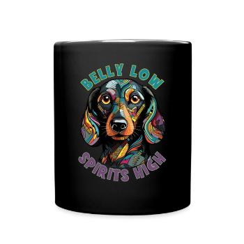 Dog Saying Dachshund Design pour les amoureux des chiens - Mug uni - noir - Devant