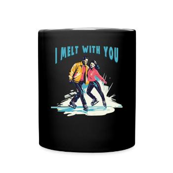 Patineur sur glace Patinage sur glace Patinage sur glace - Mug uni - noir - Devant