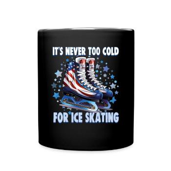 Ice skater Ice skating Ice skating - Full Colour Mug - black - Front