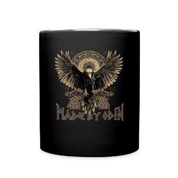 Made by odin Wikinger Kultur - Tasse einfarbig - Schwarz - Vorne