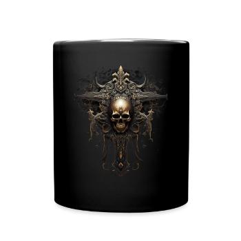 Gotisches Kreuz Goths Design Viktorianisch - Tasse einfarbig - Schwarz - Vorne