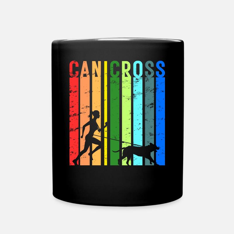 Idée de course de chien de sport canicross - Mug uni - noir