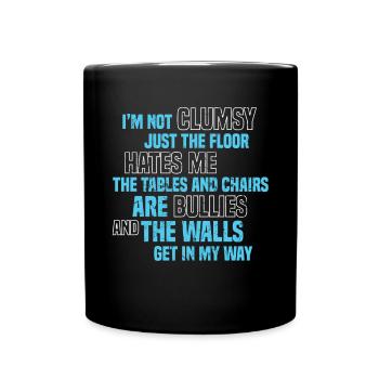 Hommes maladroits - Mug uni - noir - Devant