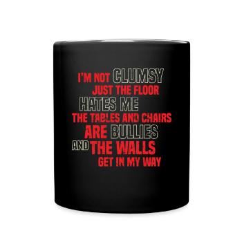Blague maladroite - Mug uni - noir - Devant