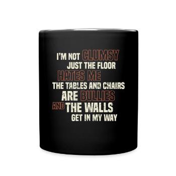 Drôle de sarcasme maladroit Blague ironique - Mug uni - noir - Devant