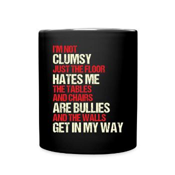 Cadeau rétro maladroit Sarcasme - Mug uni - noir - Devant