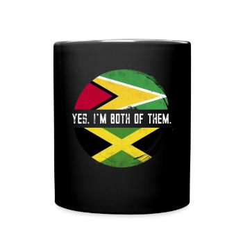 Guyana Flag Guyanese Guyana - Full Colour Mug - black - Front