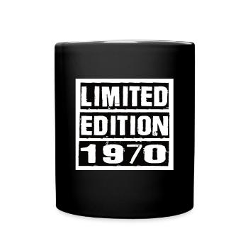 Limited Edition 1970 Geburtstag 1970 Vintage Retro - Tasse einfarbig - Schwarz - Vorne