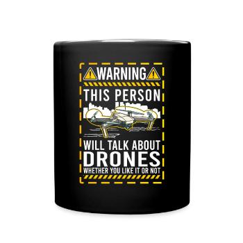 Drone Drone Pilot Quadcopter - Mug uni - noir - Devant