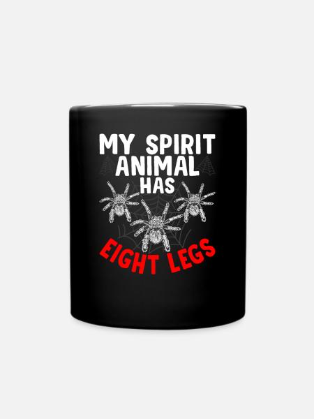 Power Animal Eight Legs Tarantula Propriétaire Pet - Mug uni - noir