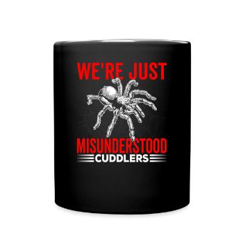 Misunderstood cuddly tarantula owners - Full Colour Mug - black - Front