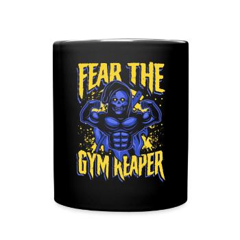 Peur de la faucheuse de gymnase - Mug uni - noir - Devant