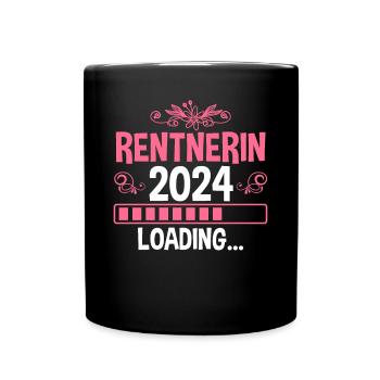 Rentnerin 2024 Pension Ruhestand Rente - Tasse einfarbig - Schwarz - Vorne