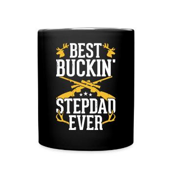 Beau-père chasseur de chasse - Mug uni - noir - Devant