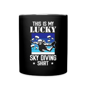 Skydive skydiving - Full Colour Mug - black - Front