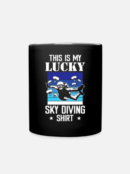 Parachutisme en parachute - Mug uni - noir