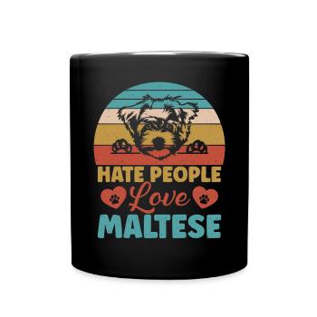 Cadeaux de propriétaire maltais - Mug uni - noir - Devant