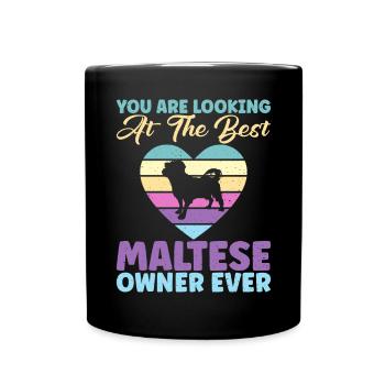 Cadeaux de propriétaire maltais - Mug uni - noir - Devant