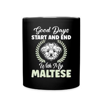 Cadeaux de propriétaire maltais - Mug uni - noir - Devant