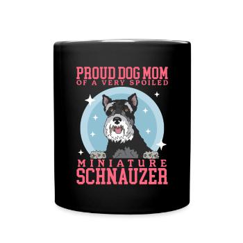 Schnauzer miniature Maman Schnauzer Chien Maman Cadeau - Mug uni - noir - Devant