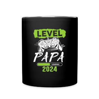Papa Level Loading 2024 - Full Colour Mug - black - Front