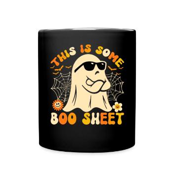 Halloween Costume Pumpkin Skeleton Horror Ghost - Full Colour Mug - black - Front