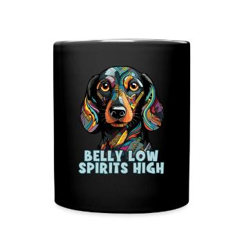 Dog Saying Dachshund Design pour les amoureux des chiens - Mug uni - noir - Devant