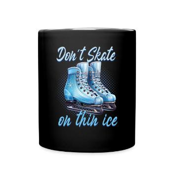 Patineur sur glace Patinage sur glace Patinage sur glace - Mug uni - noir - Devant