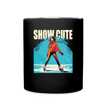 Ice skater Ice skating Ice skating - Full Colour Mug - black - Front