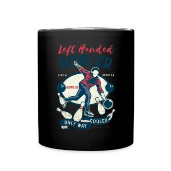 I'd Rather be Bowling retro for Man & Woman - Tasse einfarbig - Schwarz - Vorne
