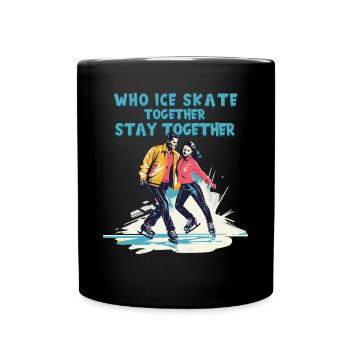 Ice skater Ice skating Ice skating - Full Colour Mug - black - Front