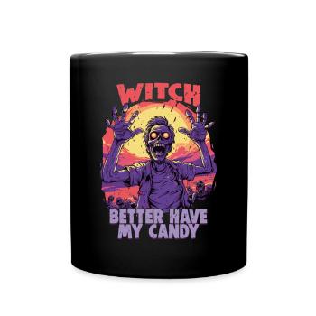 Halloween design for the Halloween party - Full Colour Mug - black - Front