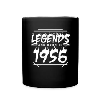 1956 - Jahrgang 1956 - Baujahr 1956 - Tasse einfarbig - Schwarz - Vorne