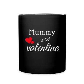 Maman est ma Saint-Valentin drôle d’amour avec maman - Mug uni - noir - Devant