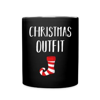 Christmas funny Christmas costume - Full Colour Mug - black - Front