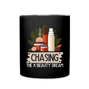 K-Beauty Hautpflege Oppa Korean Beauty Südkorea - Tasse einfarbig - Schwarz - Vorne