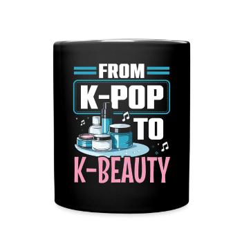 K-Beauty Hautpflege Oppa Korean Beauty Südkorea - Tasse einfarbig - Schwarz - Vorne