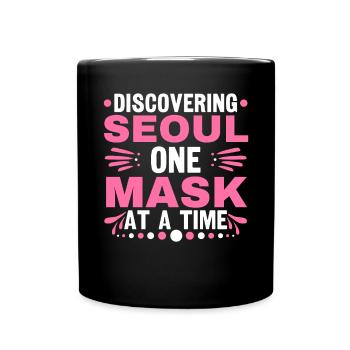 K-Beauty Hautpflege Oppa Korean Beauty Südkorea - Tasse einfarbig - Schwarz - Vorne