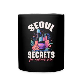 K-Beauty Hautpflege Oppa Korean Beauty Südkorea - Tasse einfarbig - Schwarz - Vorne